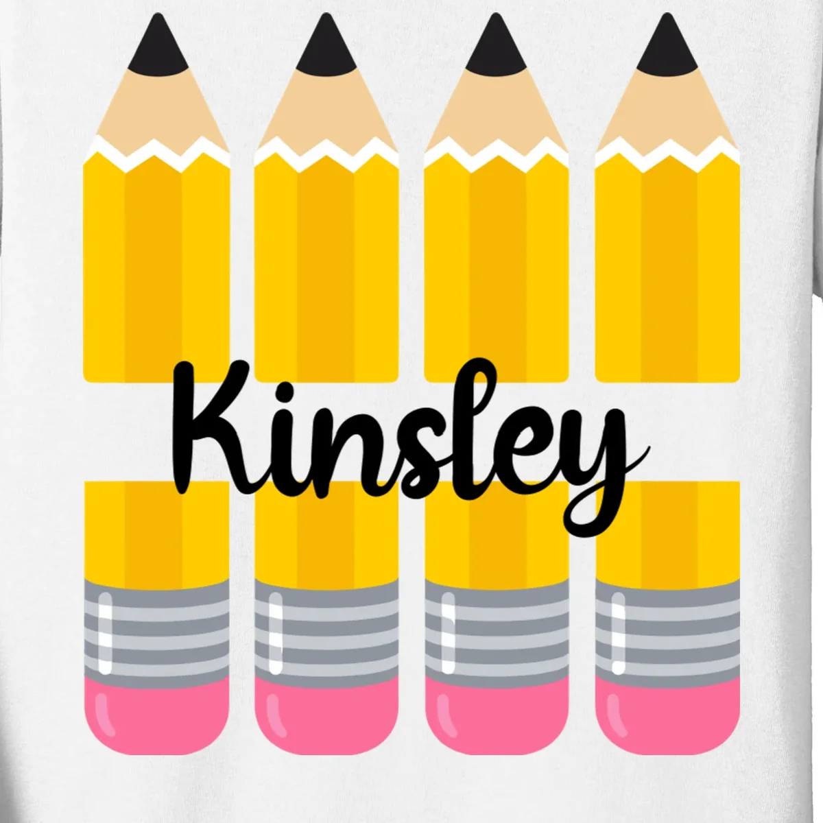 Custom Personalized Kids Name Kids Long Sleeve Shirt - Front - Close-up