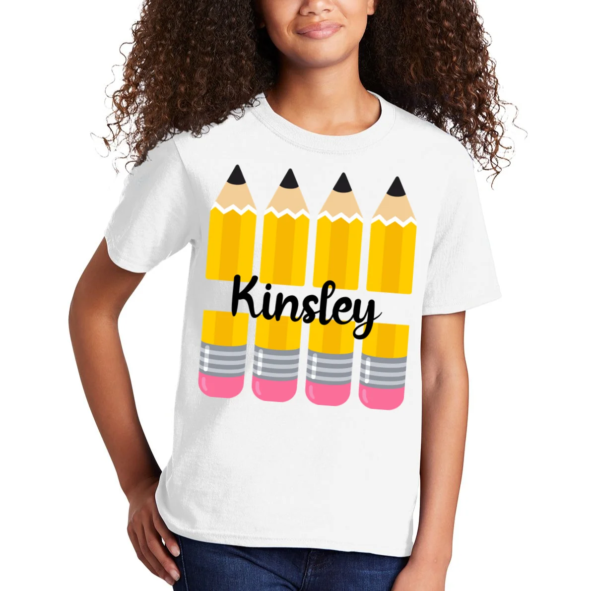 Custom Personalized Kids Name Kids T-Shirt - Front 1