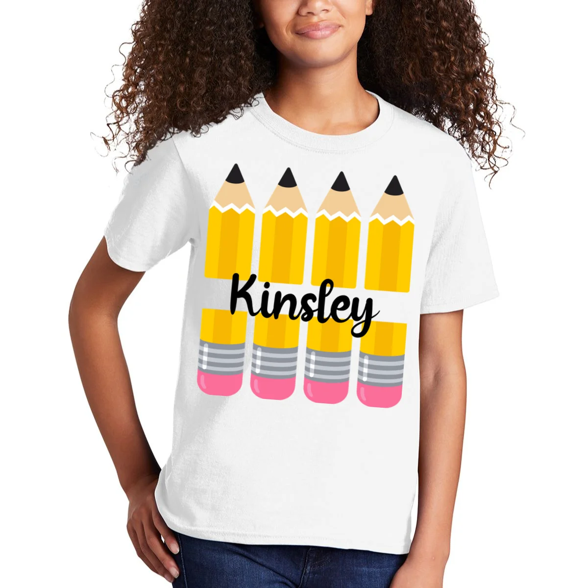 Custom Personalized Kids Name Kids T-Shirt - Front 1