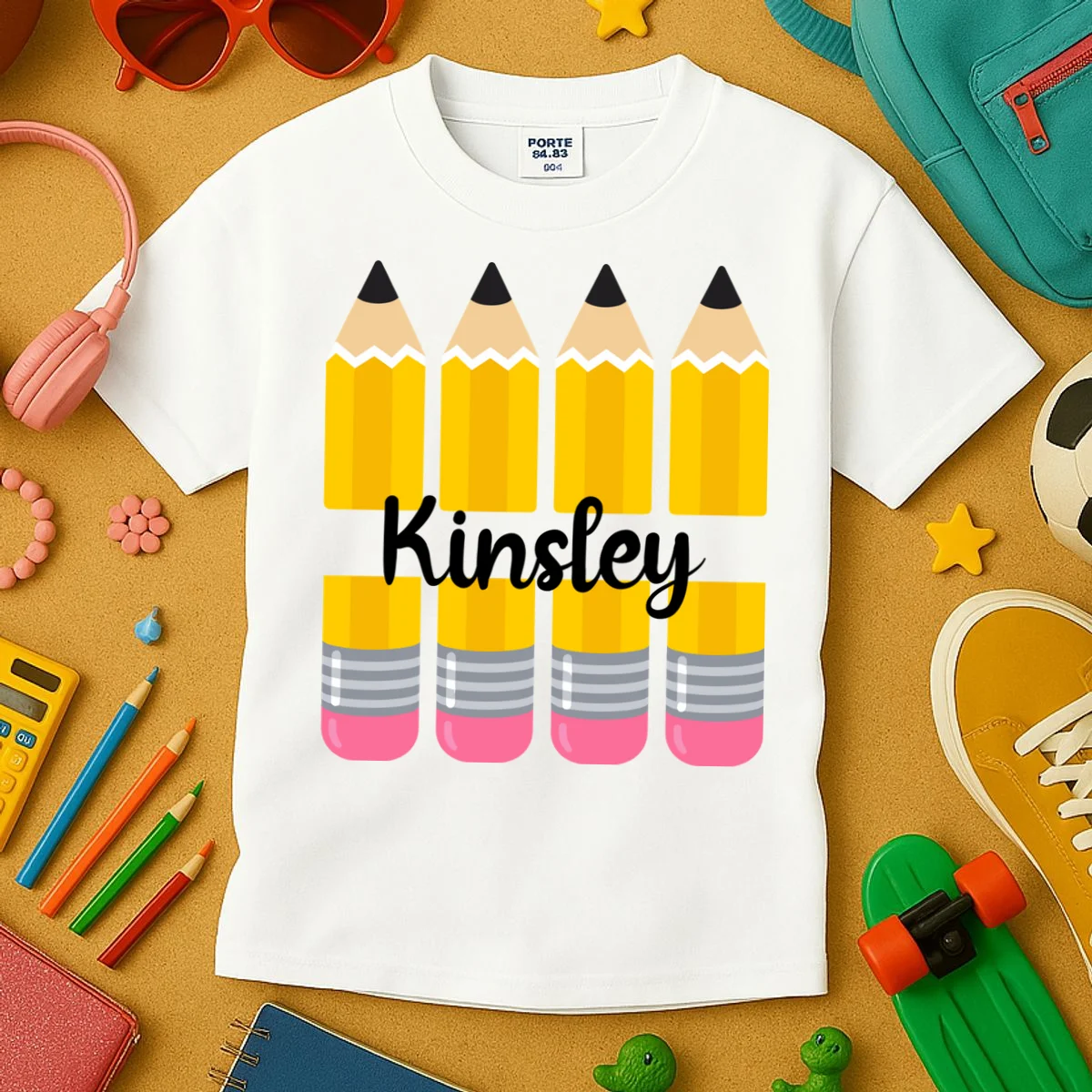 Custom Personalized Kids Name Kids T-Shirt - Front 2