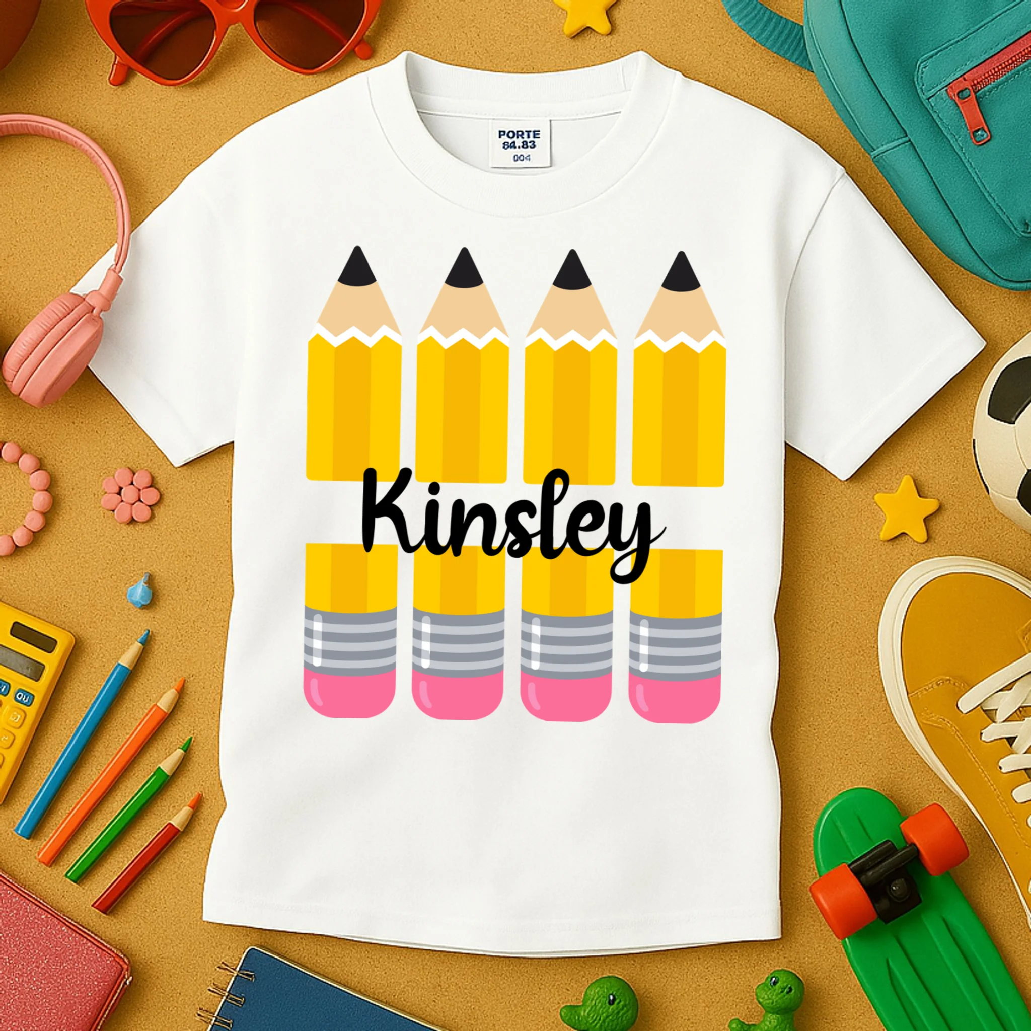 Custom Personalized Kids Name Kids T-Shirt - Front 2