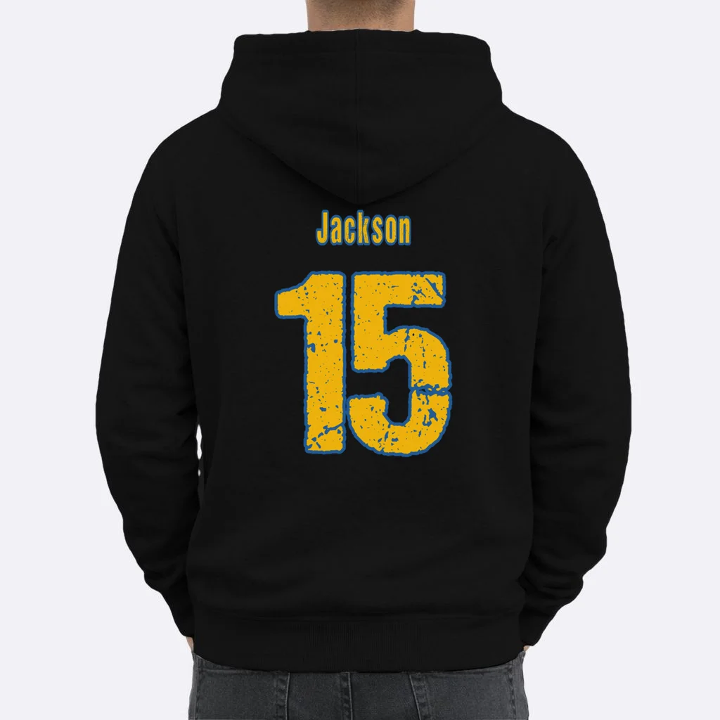 Retro Football Club - Custom Team Name Men's Hoodie - Back 1