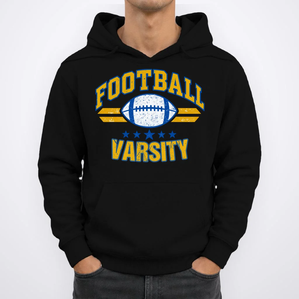 Retro Football Club - Custom Team Name Men's Hoodie - Front 1