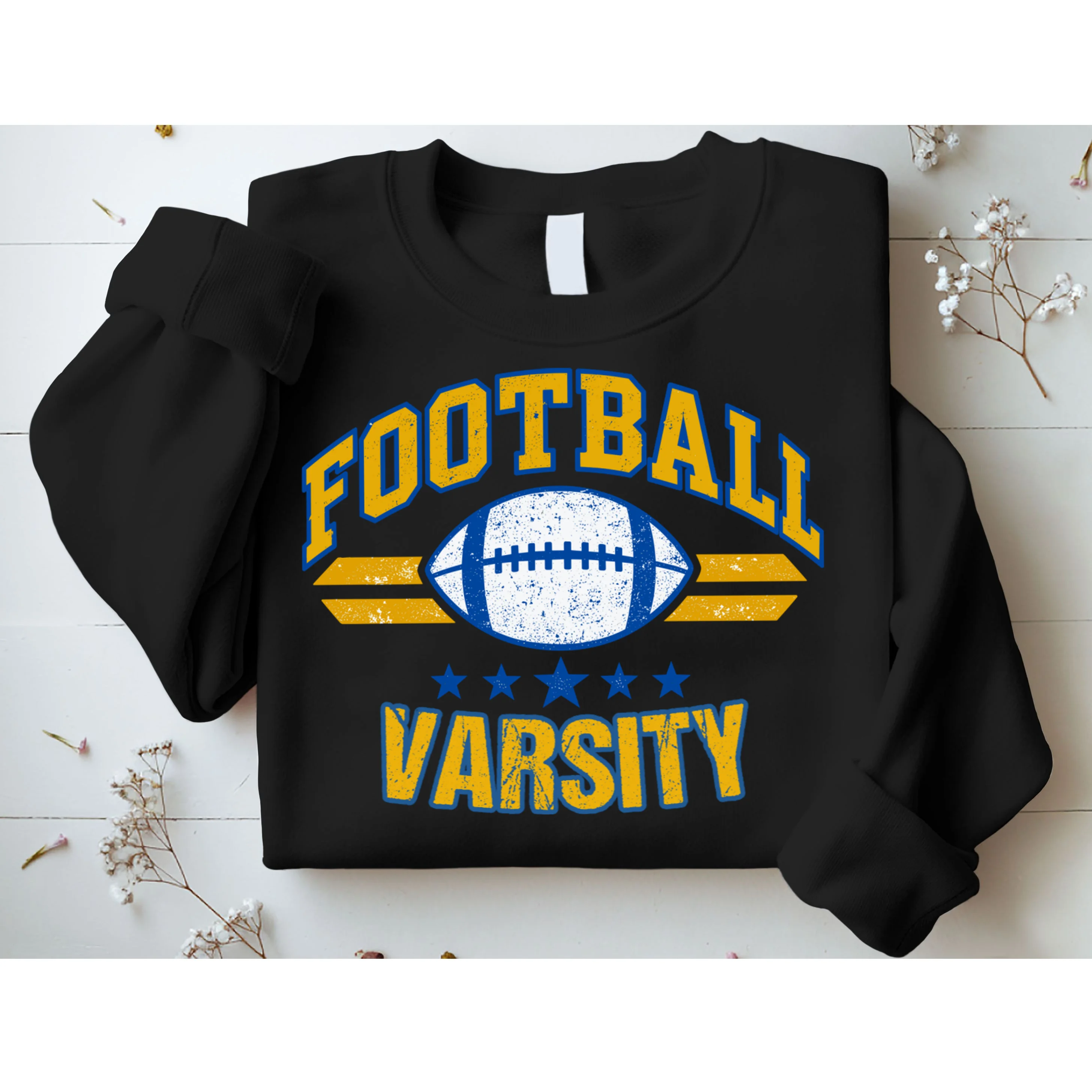 Retro Football Club - Custom Team Name Men's Sweatshirt - Front 1