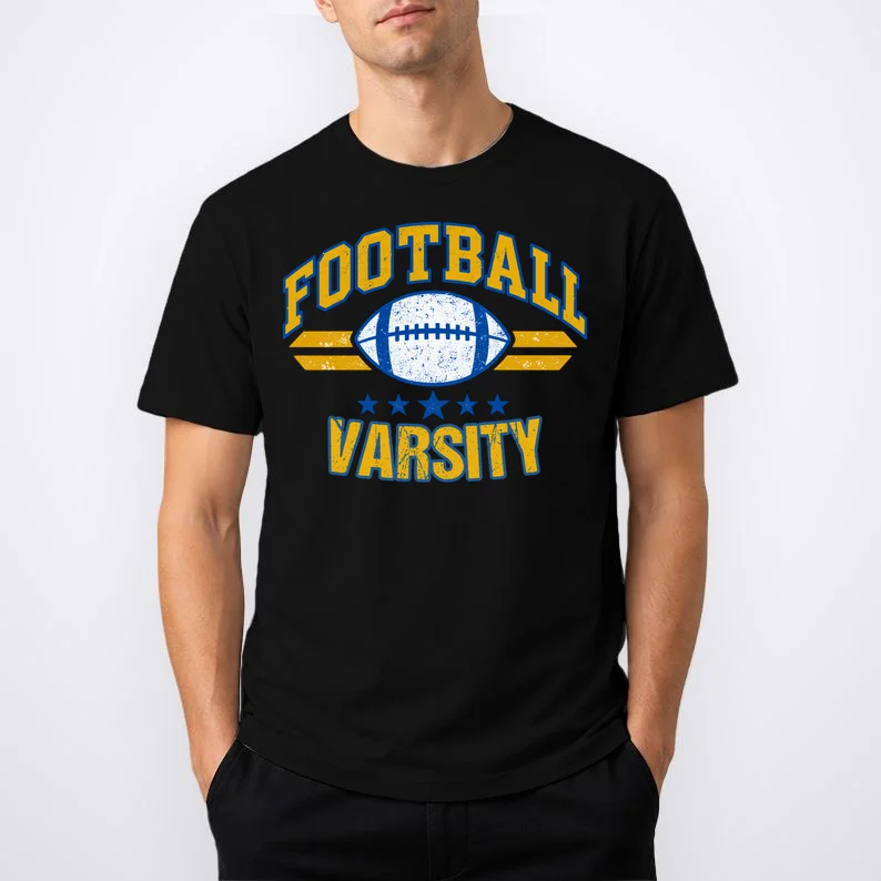 Retro Football Club - Custom Team Name Men's T-Shirt - Front 1