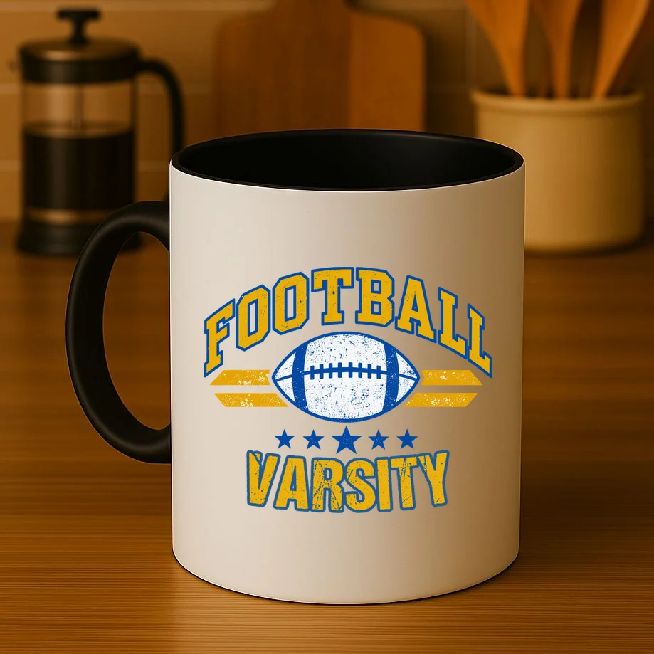 Retro Football Club - Custom Team Name Mug - Front 3