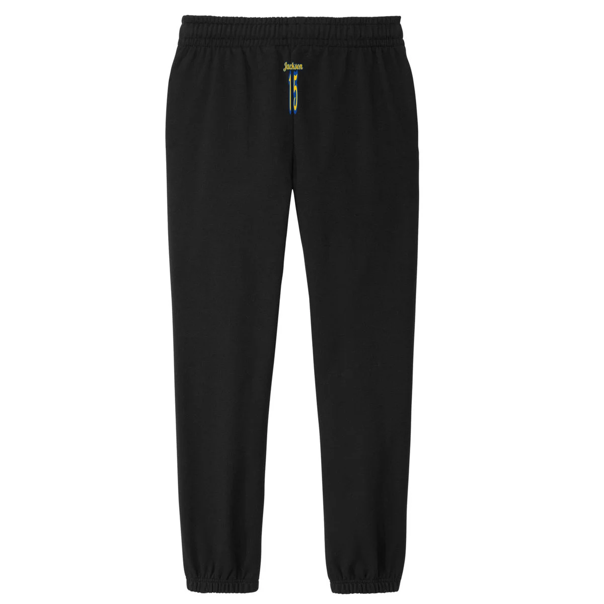 Retro Football Club - Custom Team Name Women's Fleece Sweatpants - Back - Close-up