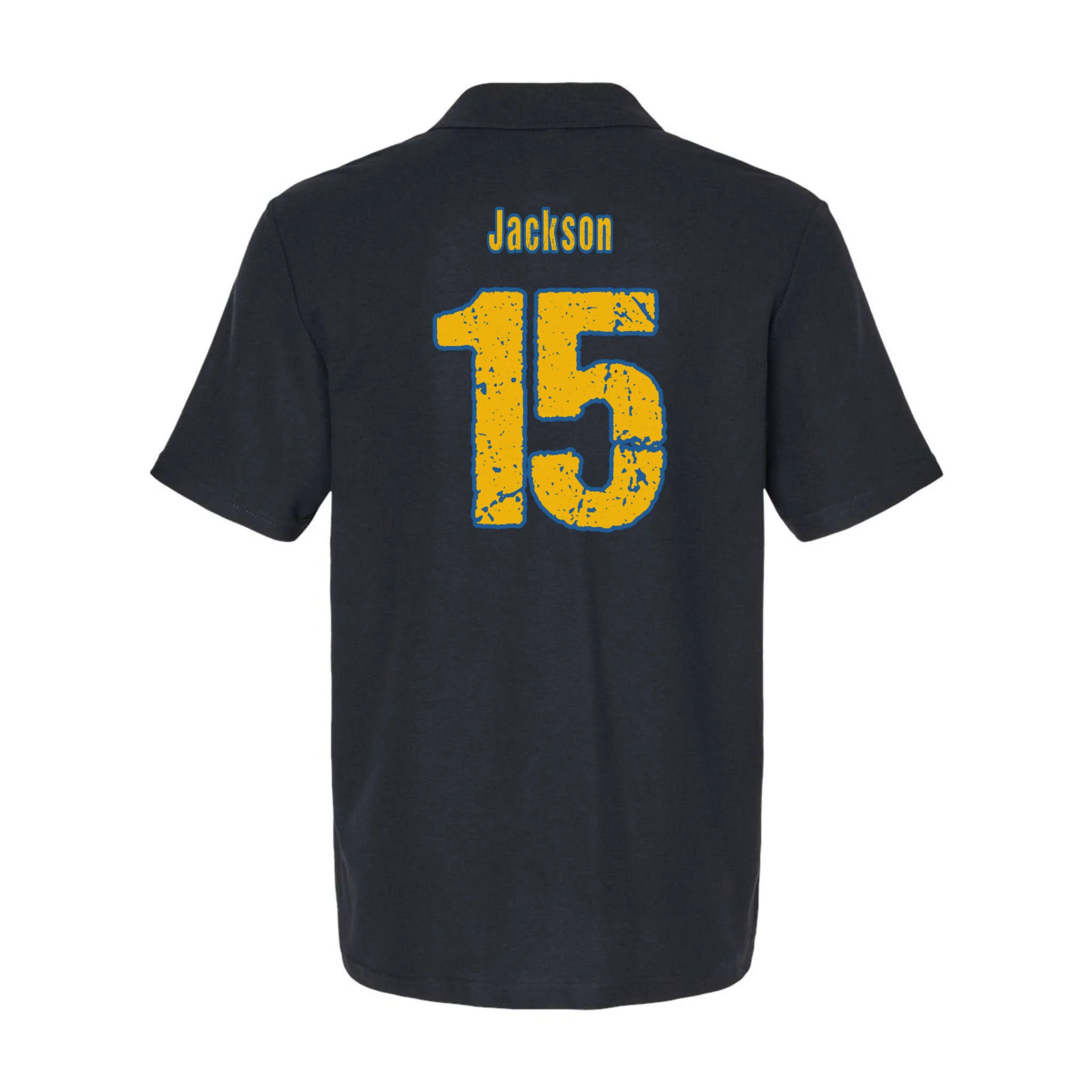 Retro Football Club - Custom Team Name Men's Polo - Back
