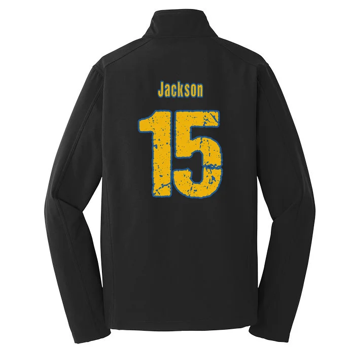 Retro Football Club - Custom Team Name Men's Soft Jacket - Back - Close-up