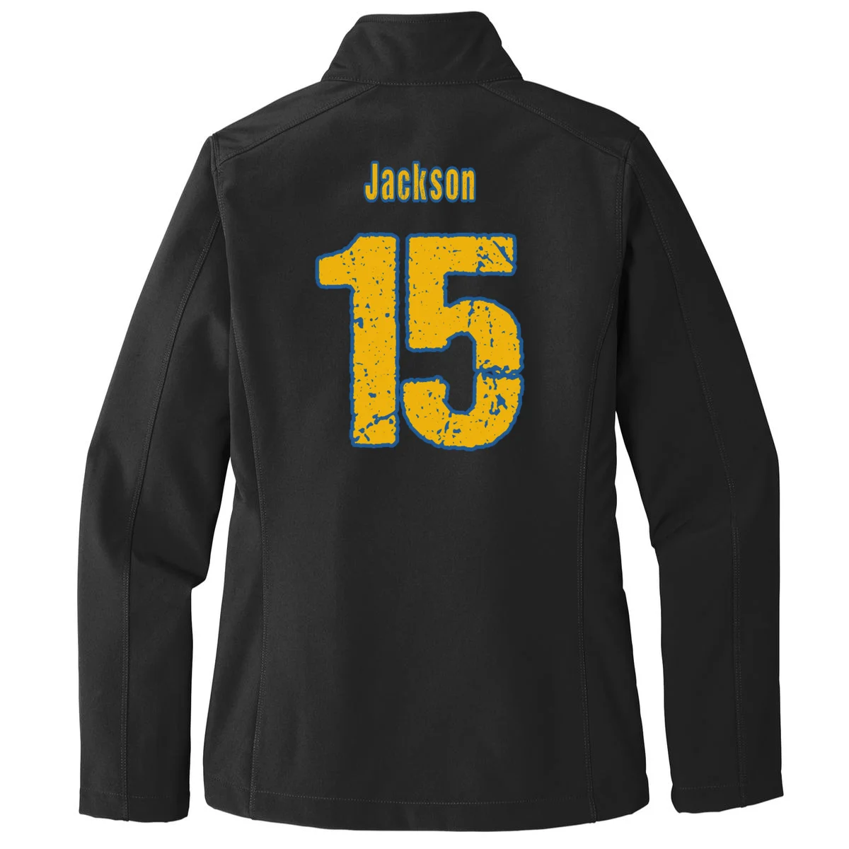 Retro Football Club - Custom Team Name Women's Soft Jacket - Back - Close-up