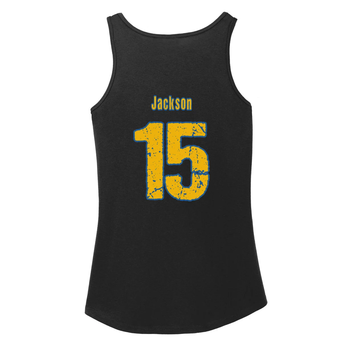 Retro Football Club - Custom Team Name Women's Tank Top - Back - Close-up