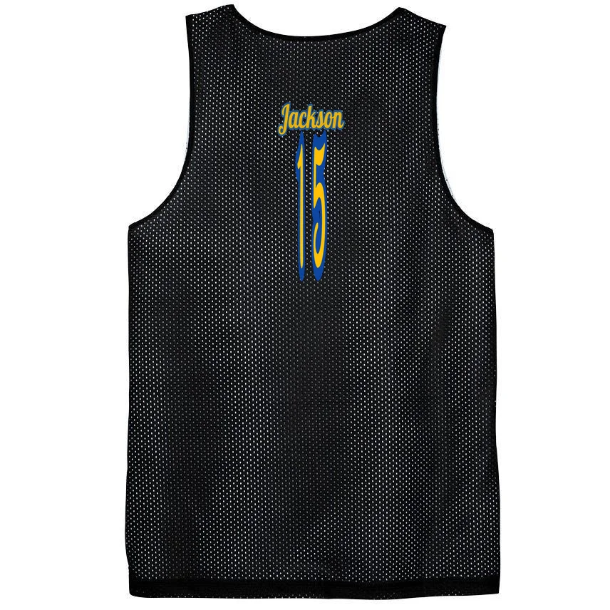 Retro Football Club - Custom Team Name Men's Basketball Jersey - Back - Close-up