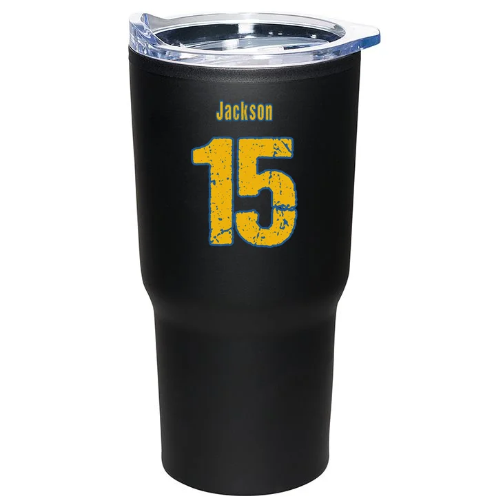 Retro Football Club - Custom Team Name 20oz Tumbler - Back