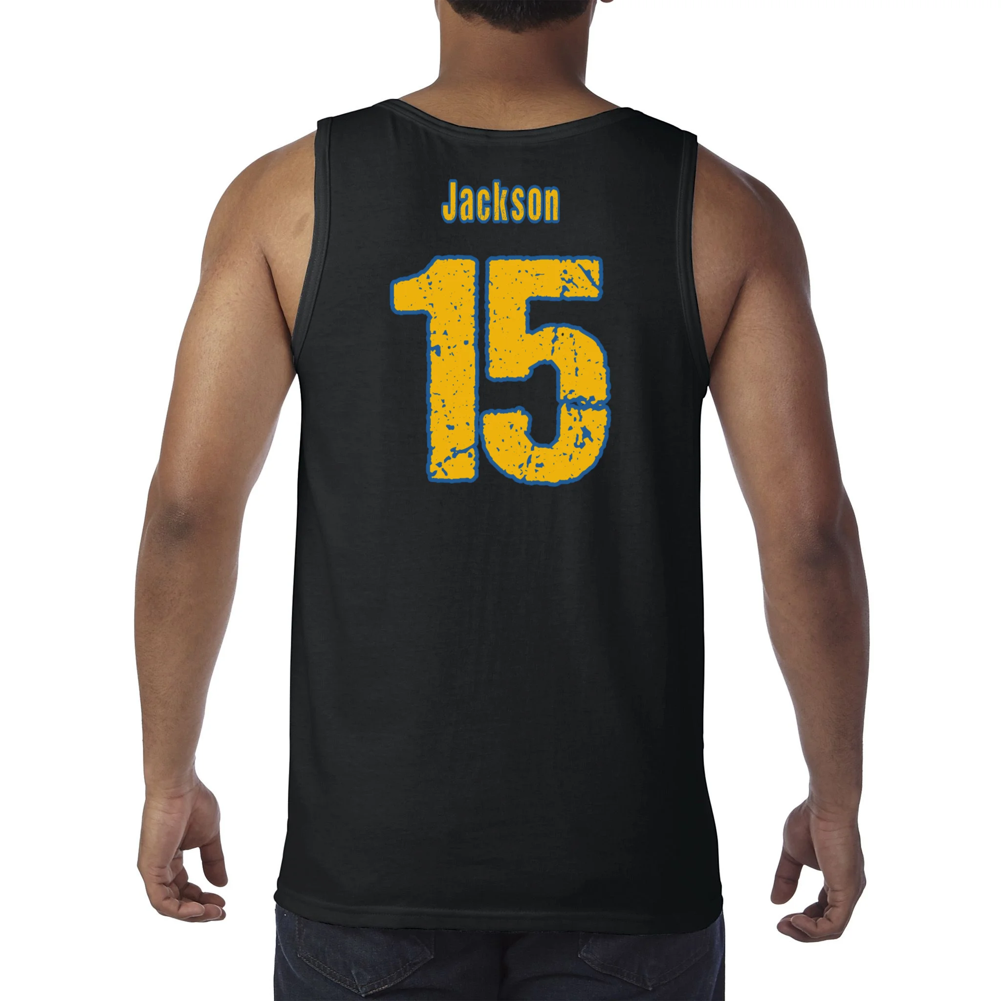 Retro Football Club - Custom Team Name Men's Tank Top - Back