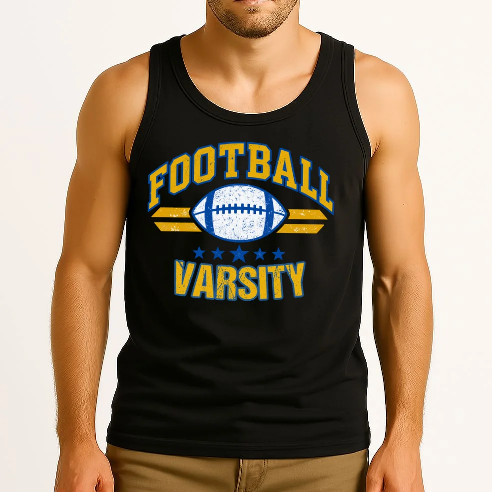 Retro Football Club - Custom Team Name Men's Tank Top - Front 2