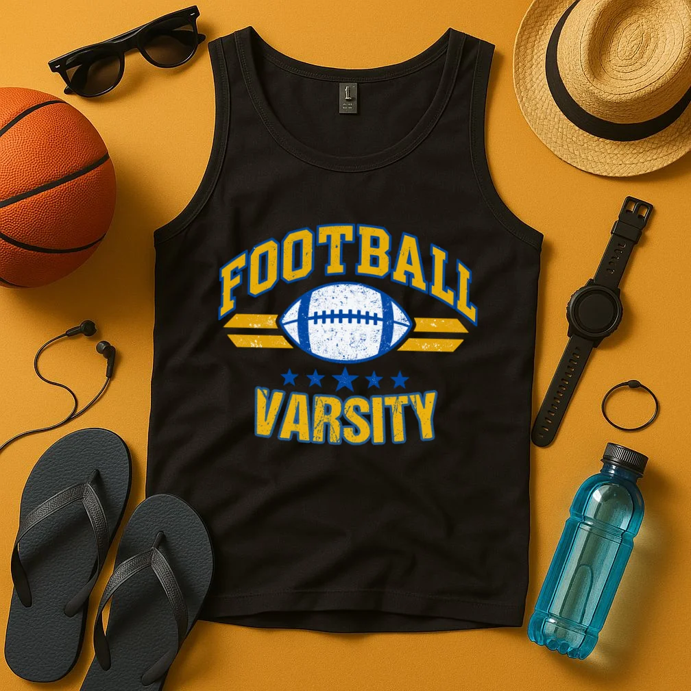 Retro Football Club - Custom Team Name Men's Tank Top - Front 3