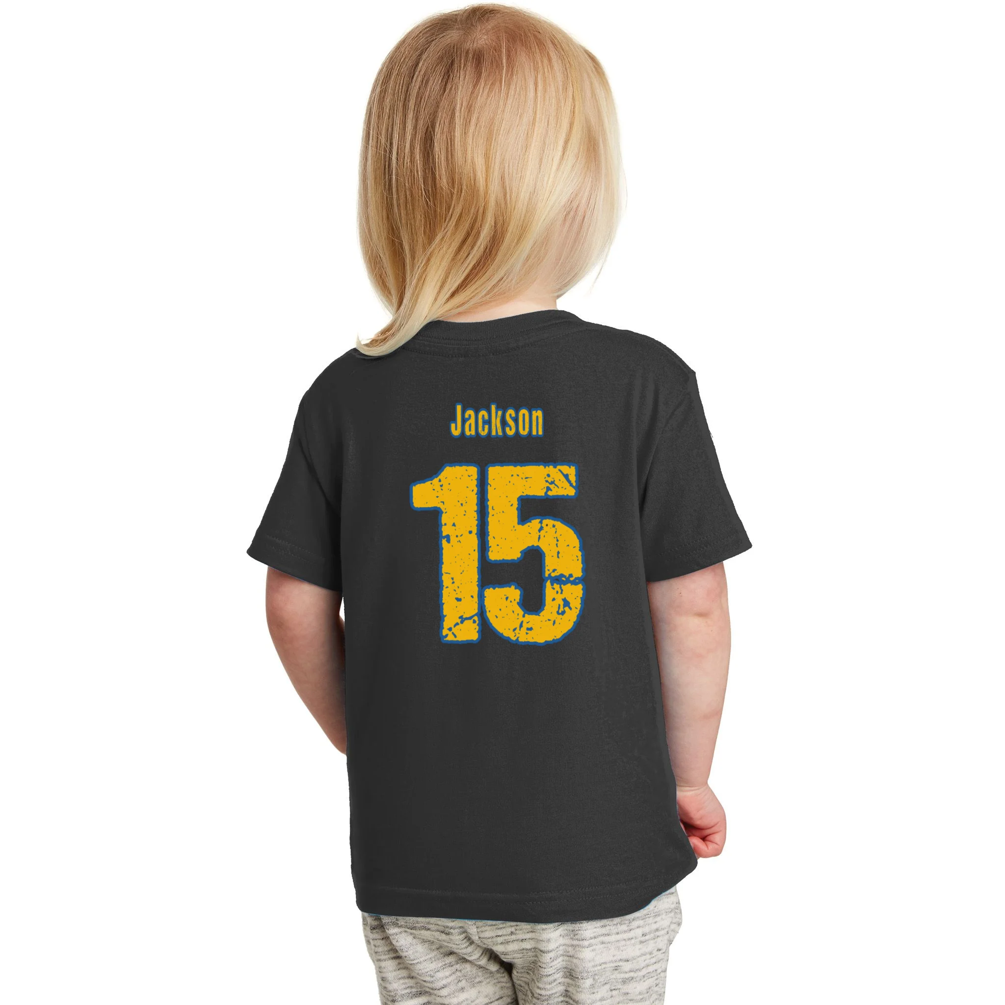 Retro Football Club - Custom Team Name Toddler T-Shirt - Back