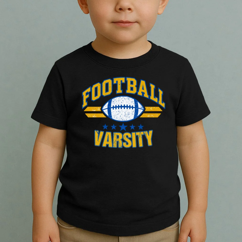Retro Football Club - Custom Team Name Toddler T-Shirt - Front 1