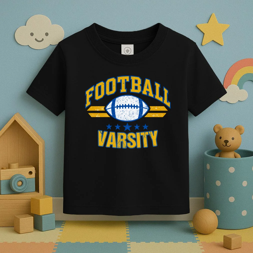 Retro Football Club - Custom Team Name Toddler T-Shirt - Front 2