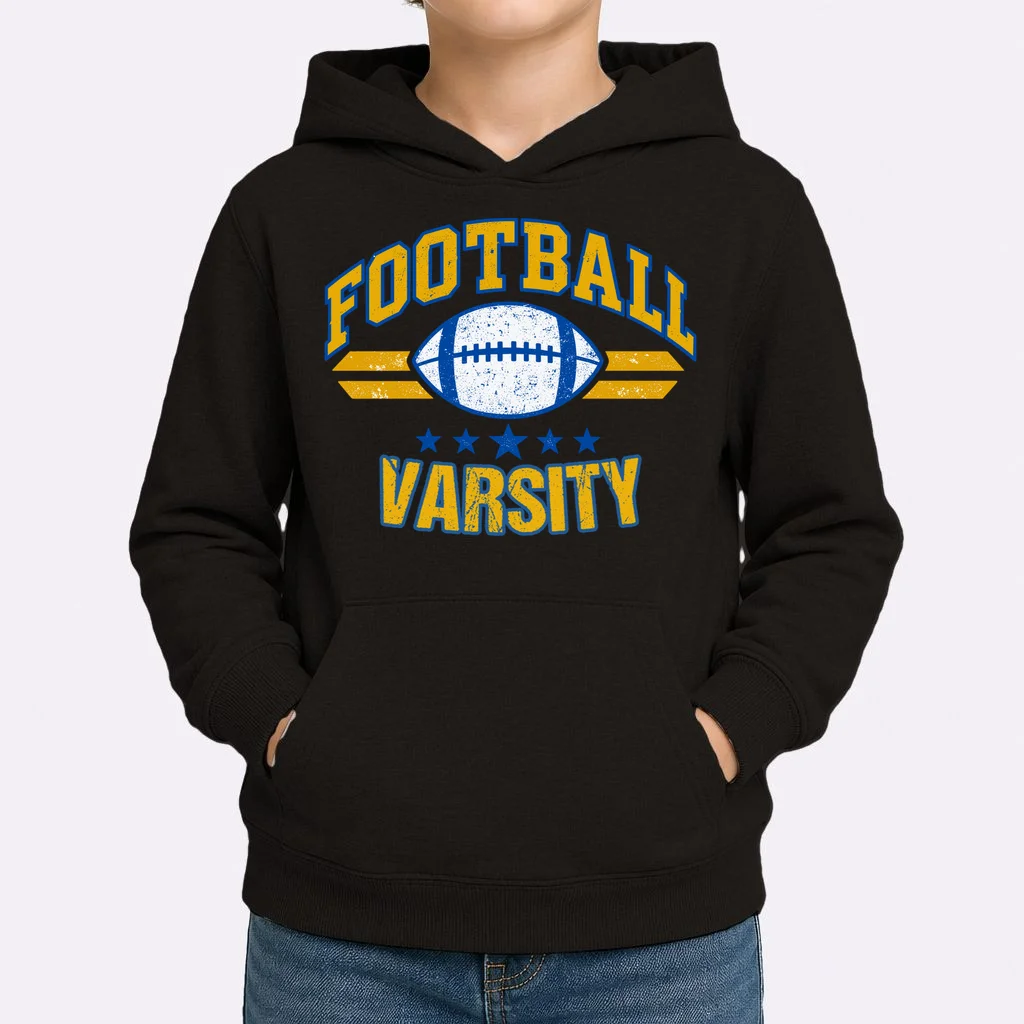 Retro Football Club - Custom Team Name Kids Hoodie - Front 1