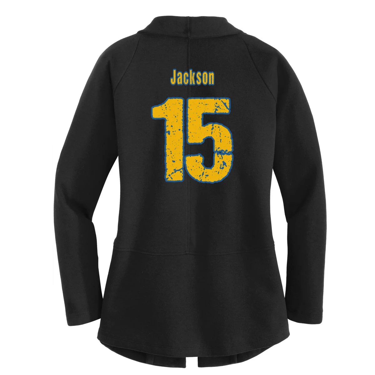Retro Football Club - Custom Team Name Women's Cardigan - Back - Close-up