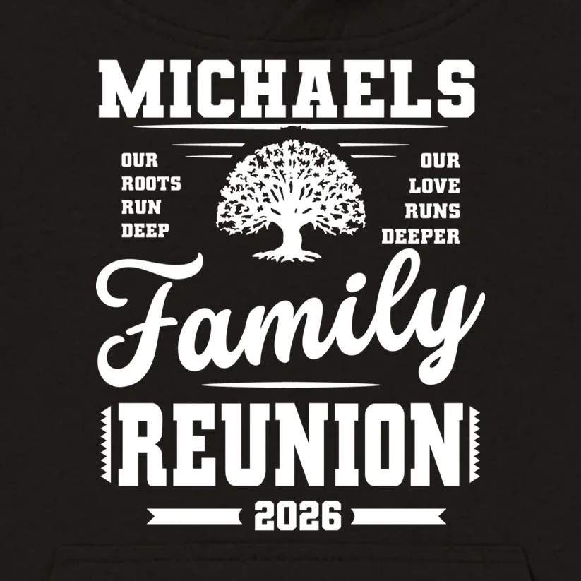 Roots Run Deep Custom Family Reunion Personalized Custom Name and Year Kids Hoodie - Front - Close-up
