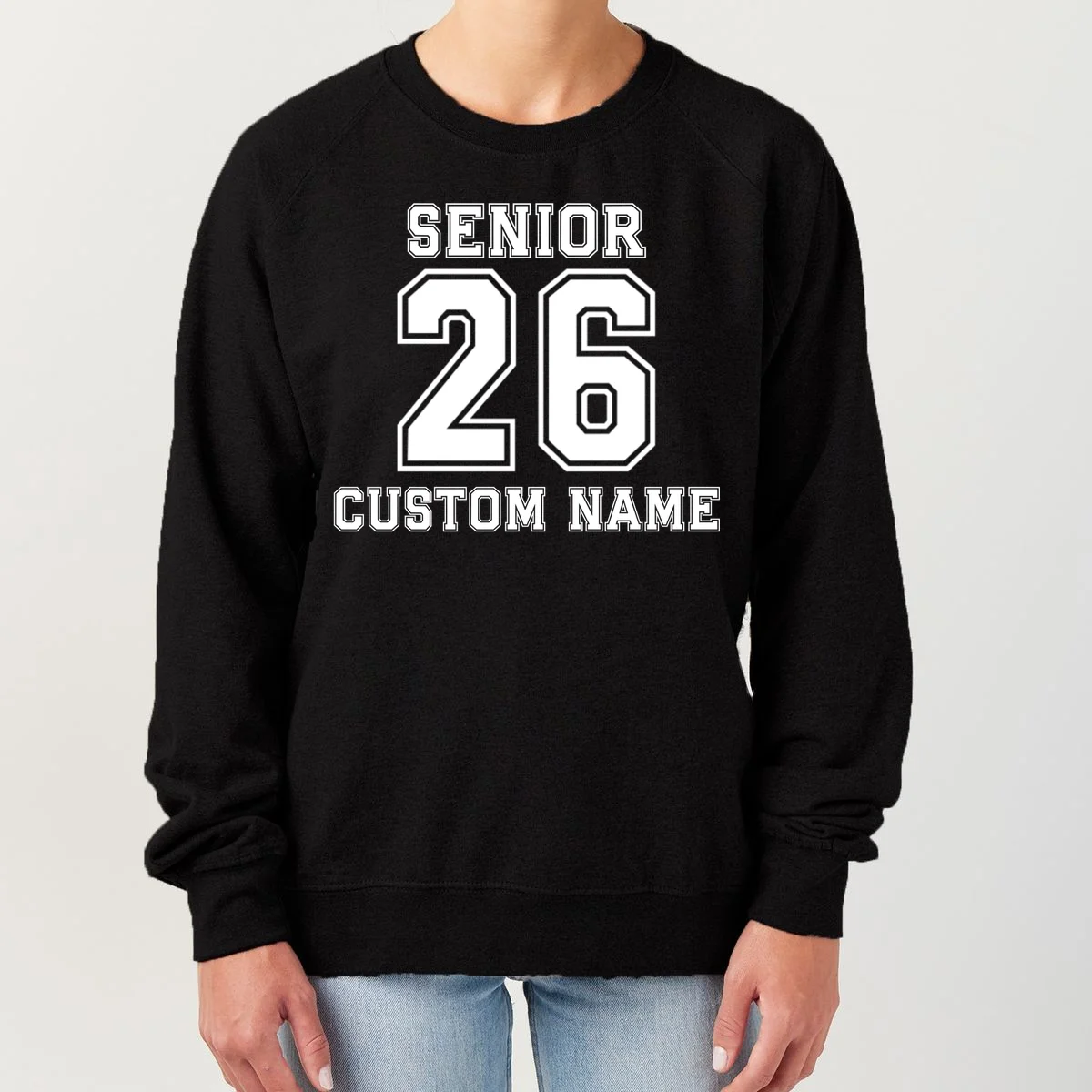 Senior 2026 Custom Name Graduation Gift Women's Sweatshirt - Front