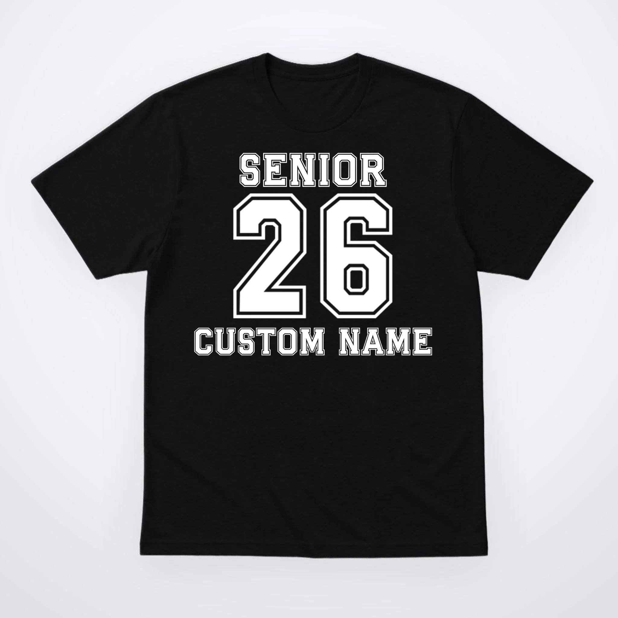 Senior 2026 Custom Name Graduation Gift Men's T-Shirt - Front