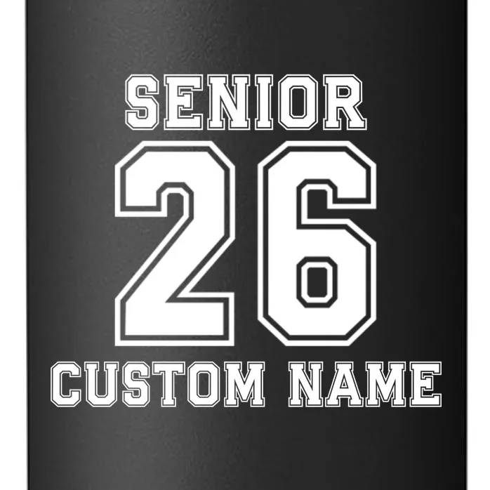 Senior 2026 Custom Name Graduation Gift 24oz Water Bottle - Front - Close-up