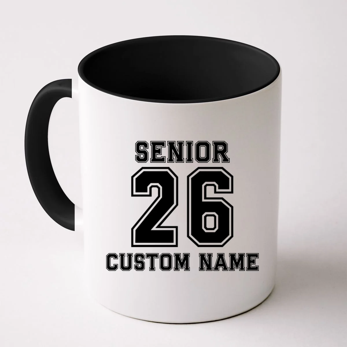 Senior 2026 Custom Name Graduation Gift Coffee Mug - Front