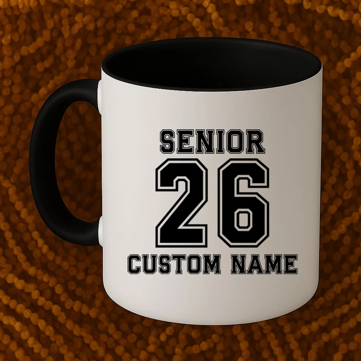 Senior 2026 Custom Name Graduation Gift Coffee Mug - Front 1