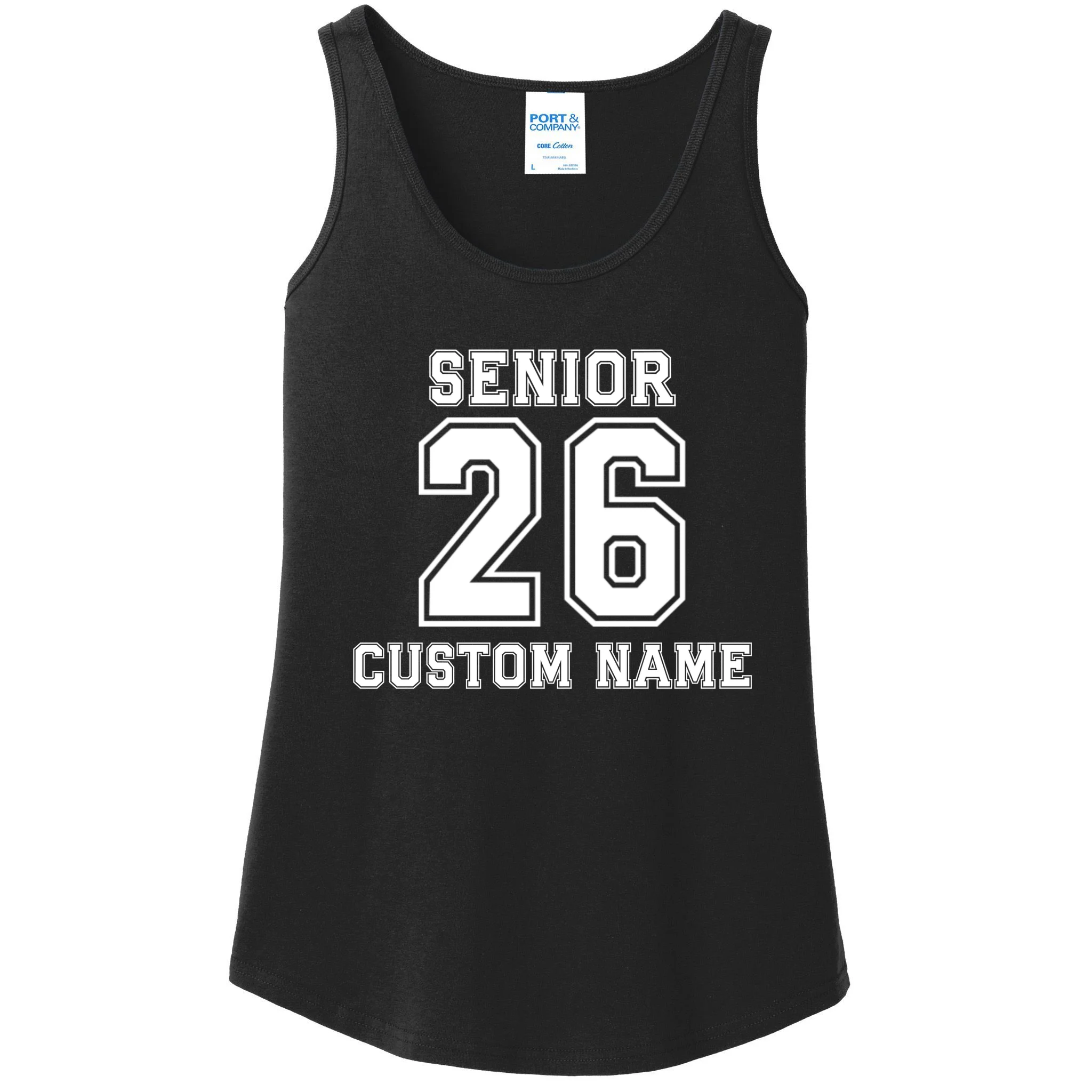 Senior 2026 Custom Name Graduation Gift Women's Tank Top - Front
