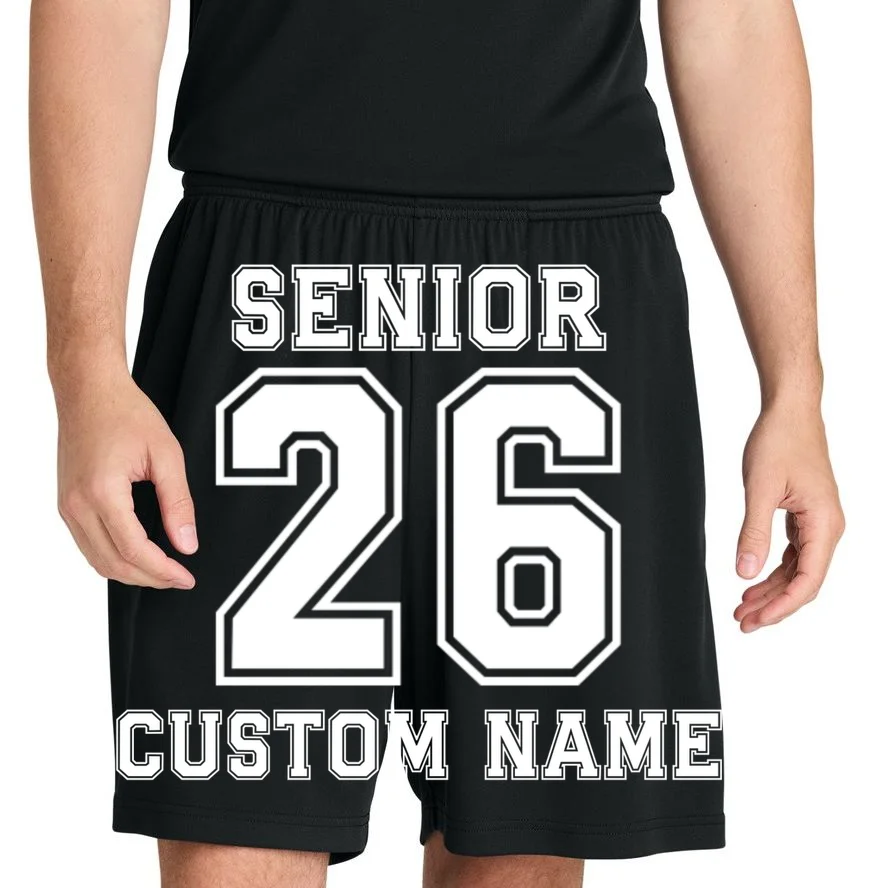 Senior 2026 Custom Name Graduation Gift Men's Shorts - Front 1