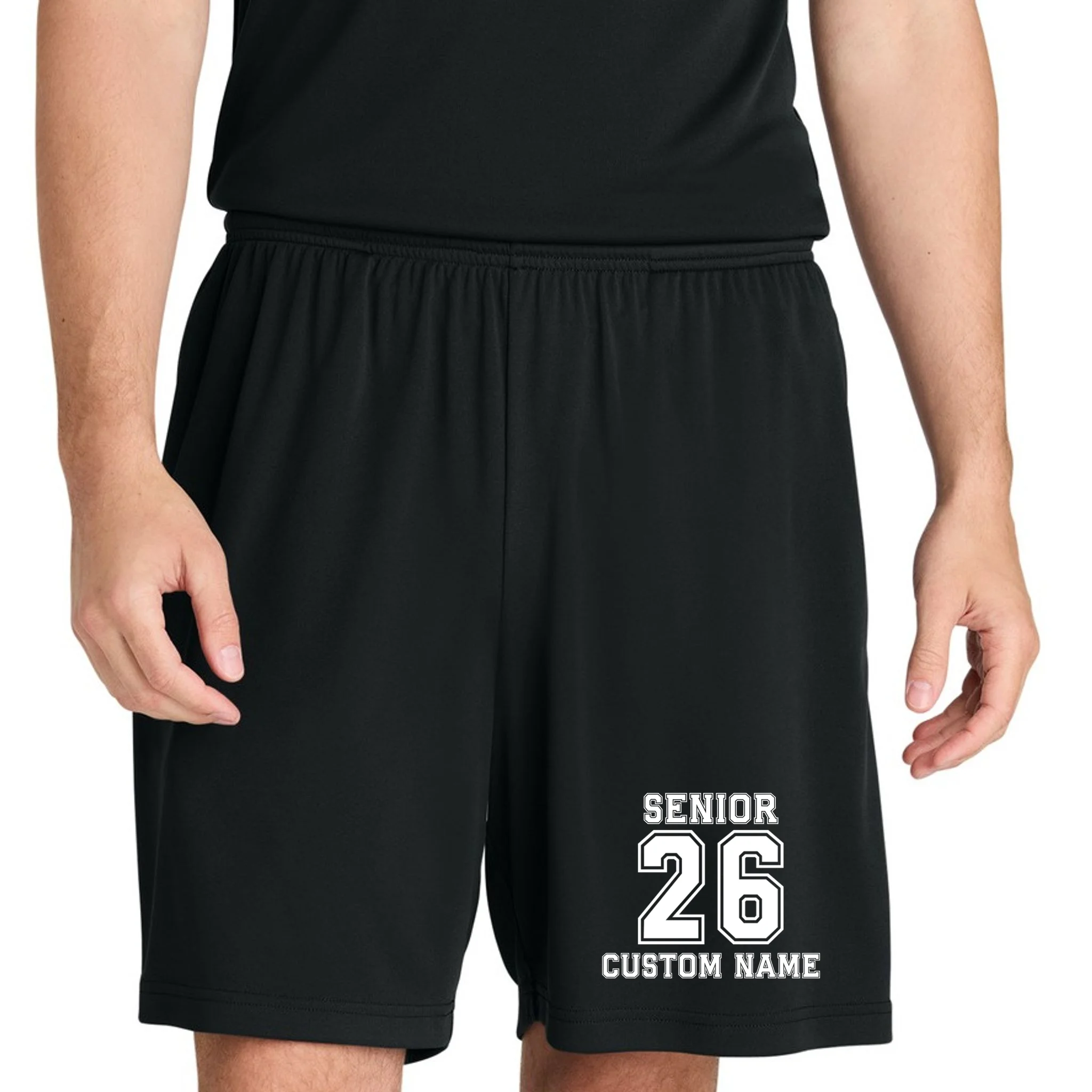 Senior 2026 Custom Name Graduation Gift Men's Shorts - Front 1