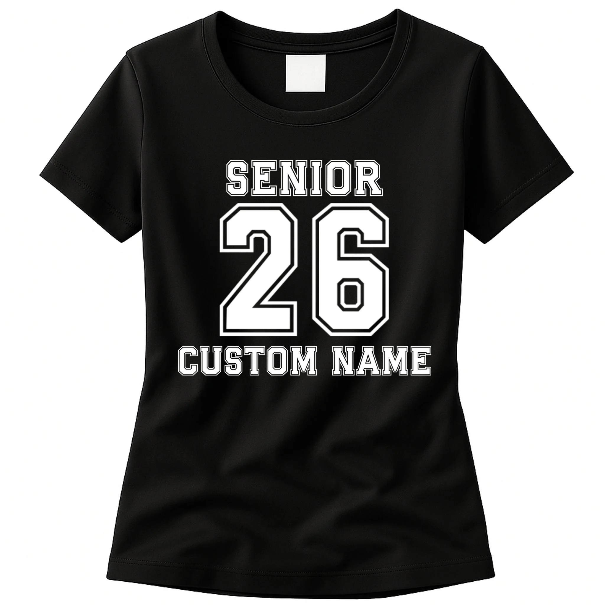 Senior 2026 Custom Name Graduation Gift Women's T-Shirt Front