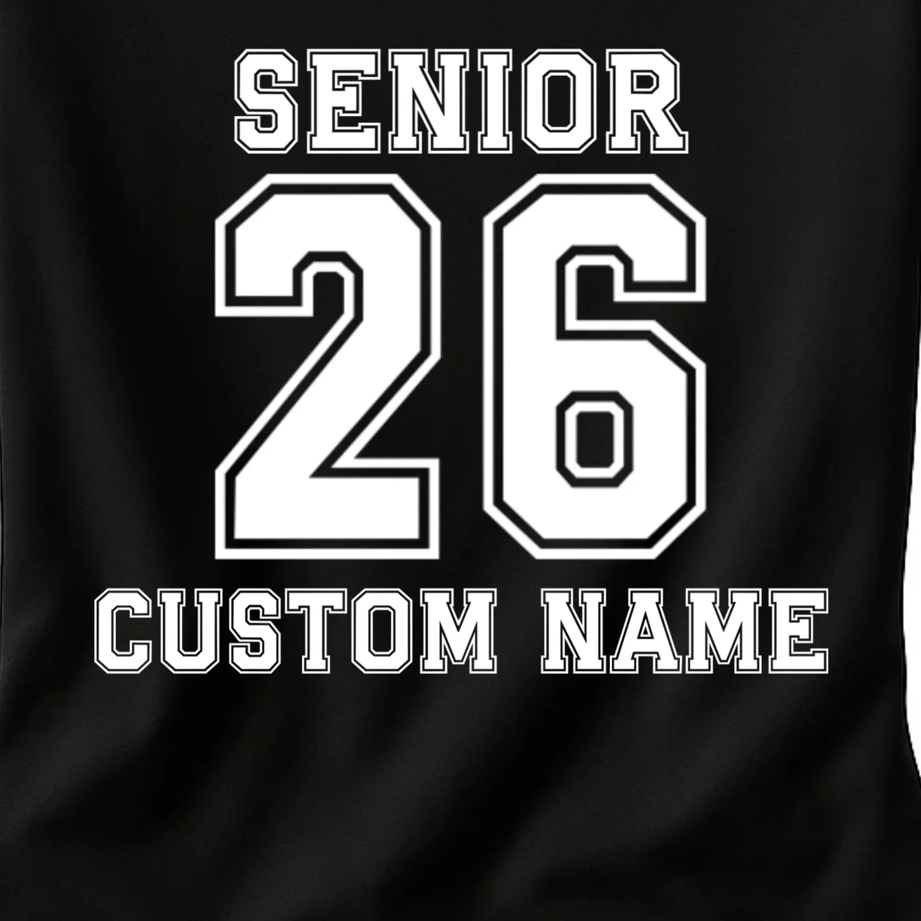 Senior 2026 Custom Name Graduation Gift Women's T-Shirt - Front - Close-up