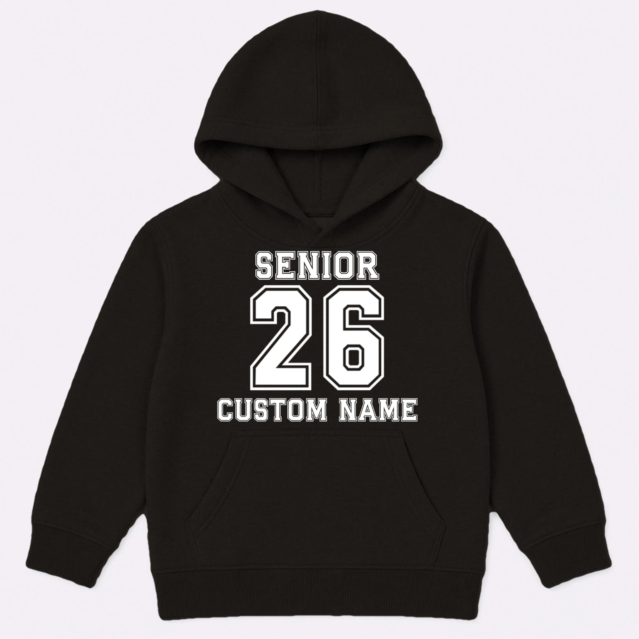Senior 2026 Custom Name Graduation Gift Kids Hoodie - Front