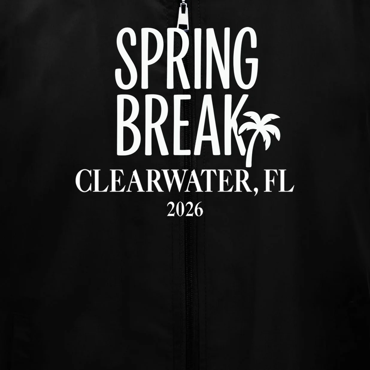 Spring Break Custom Trip Crew (Custom Text) Palm Tree Retro Vibes Men's Vest - Front - Close-up