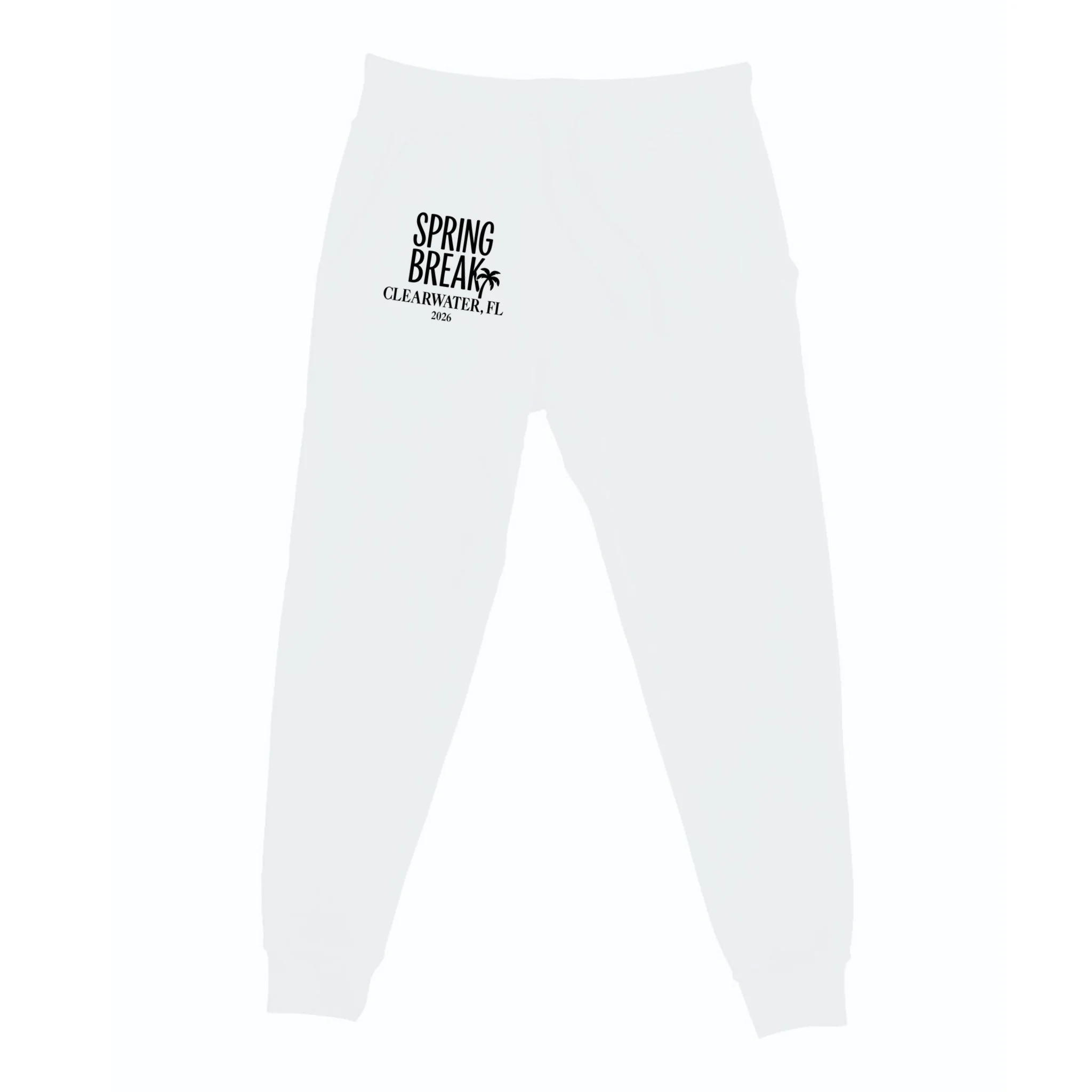 Spring Break Custom Trip Crew (Custom Text) Palm Tree Retro Vibes Men's Sweatpants - Front