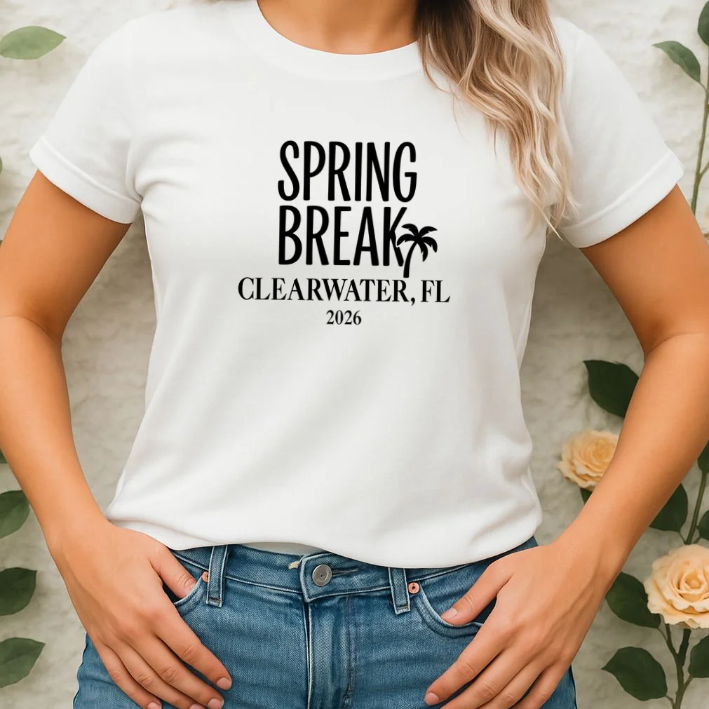 Spring Break Custom Trip Crew (Custom Text) Palm Tree Retro Vibes Women's T-Shirt - Front 1
