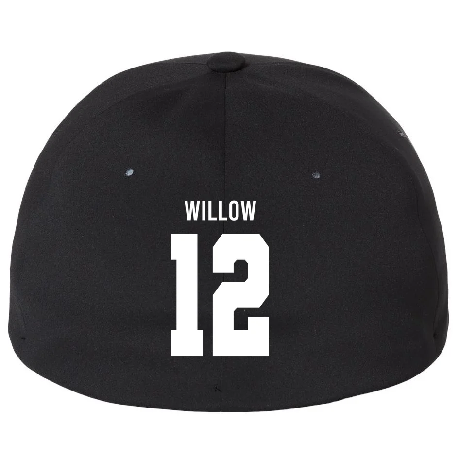 Personalized Senior Football Team Graphic - Custom Photo and Team Name Flexfit Men's Snapback Hat - Back - Close-up
