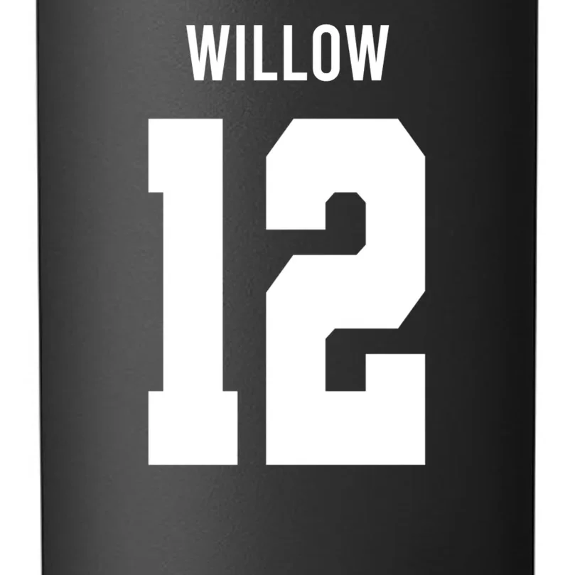 Personalized Senior Football Team Graphic - Custom Photo and Team Name 24oz Water Bottle - Back - Close-up