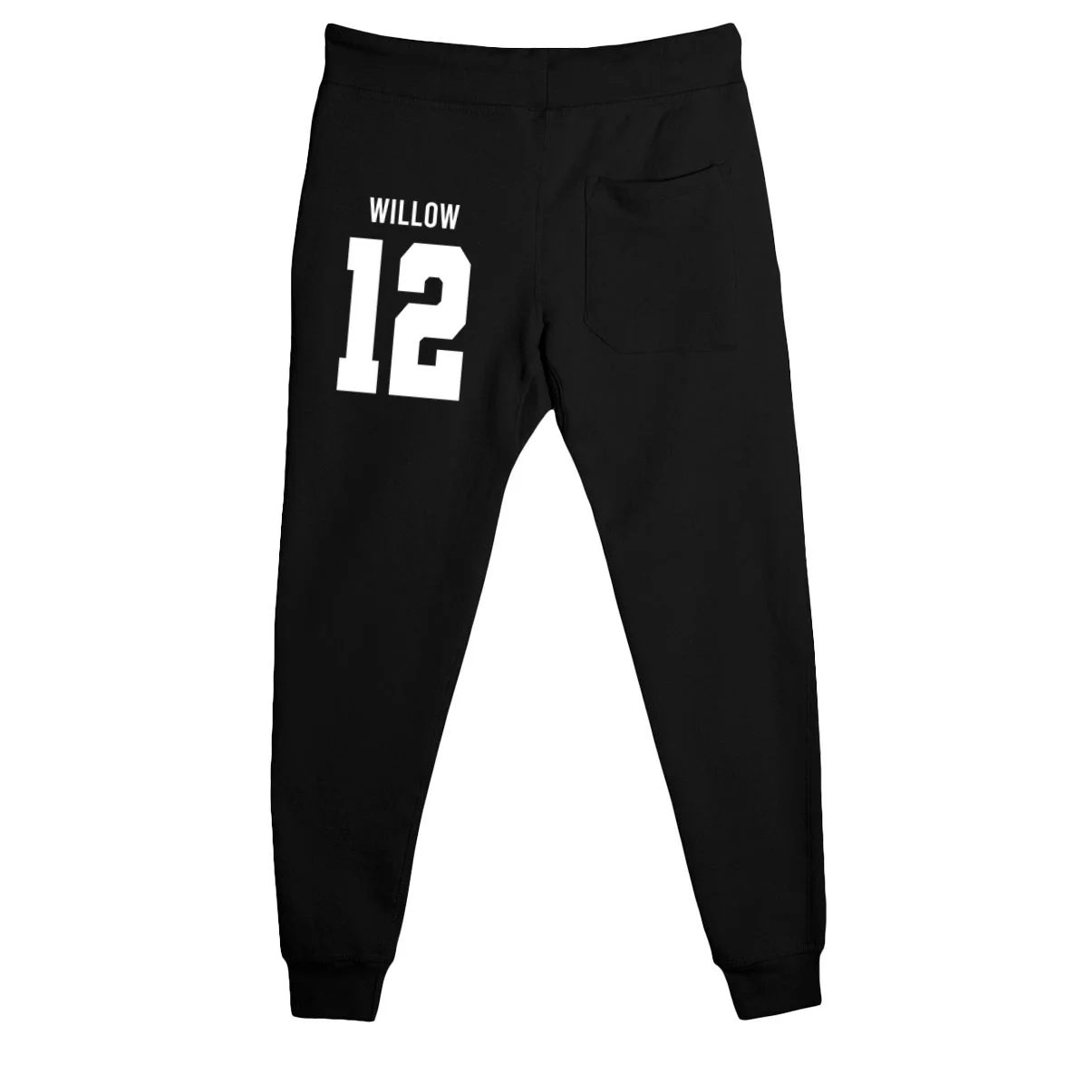 Personalized Senior Football Team Graphic - Custom Photo and Team Name Men's Sweatpants - Back - Close-up