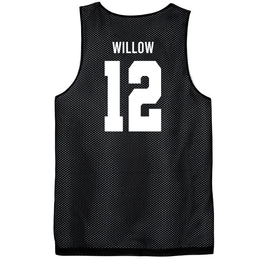 Personalized Senior Football Team Graphic - Custom Photo and Team Name Men's Basketball Jersey - Back - Close-up