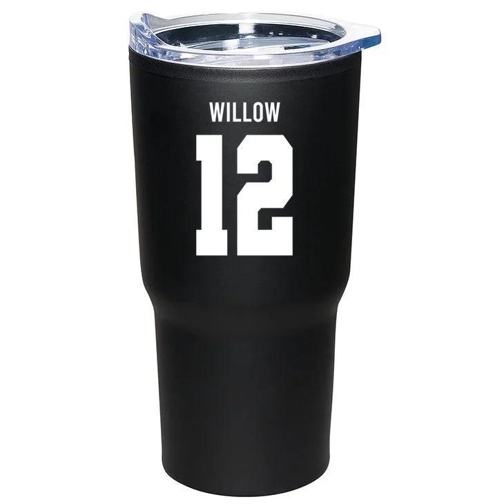 Personalized Senior Football Team Graphic - Custom Photo and Team Name 20oz Tumbler - Back