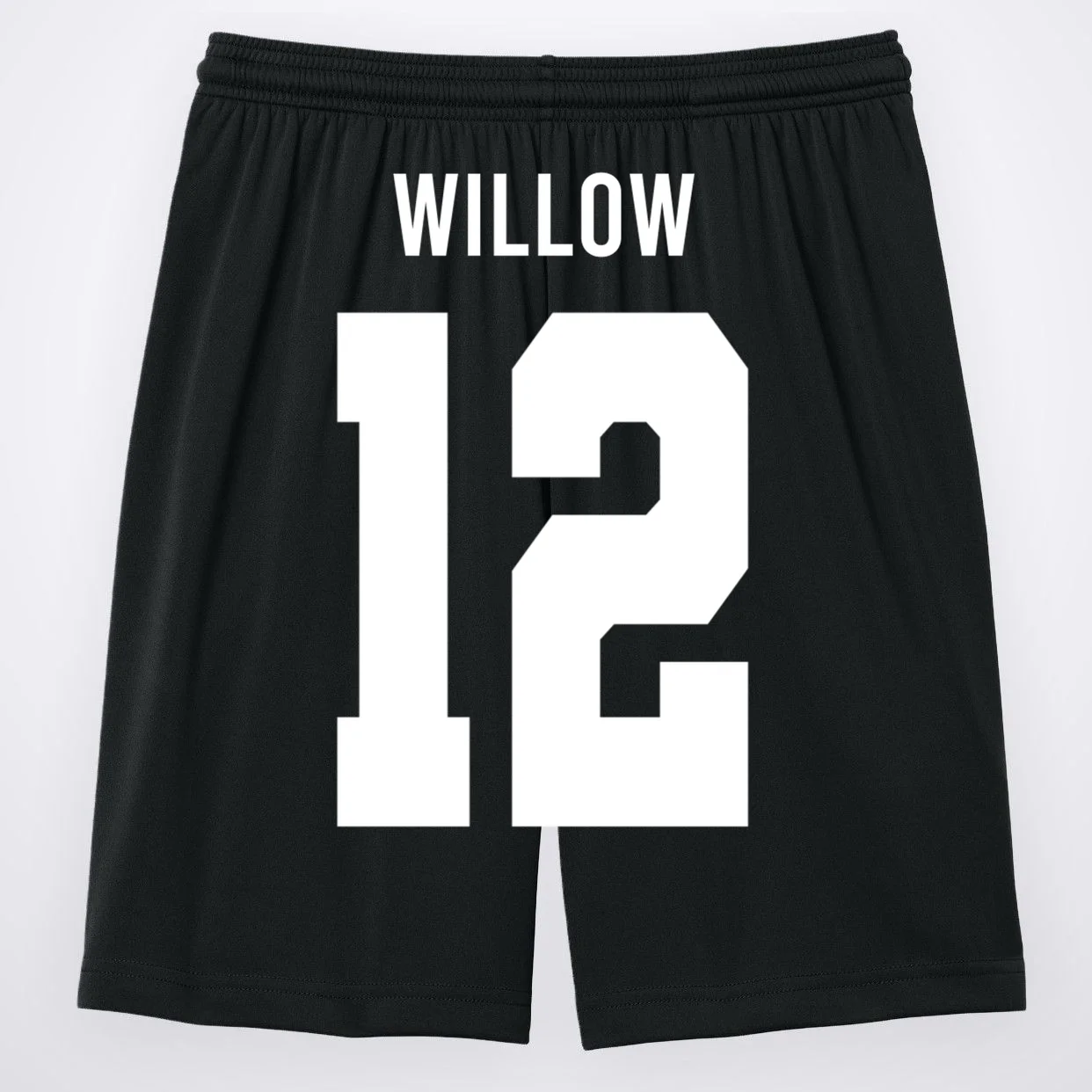 Personalized Senior Football Team Graphic - Custom Photo and Team Name Men's Shorts - Back