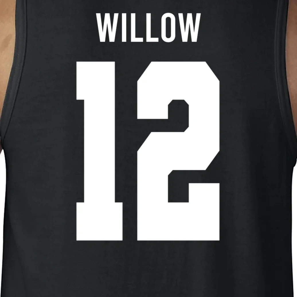 Personalized Senior Football Team Graphic - Custom Photo and Team Name Men's Tank Top - Back - Close-up