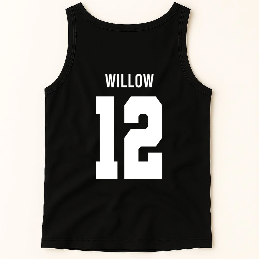 Personalized Senior Football Team Graphic - Custom Photo and Team Name Men's Tank Top - Back 1