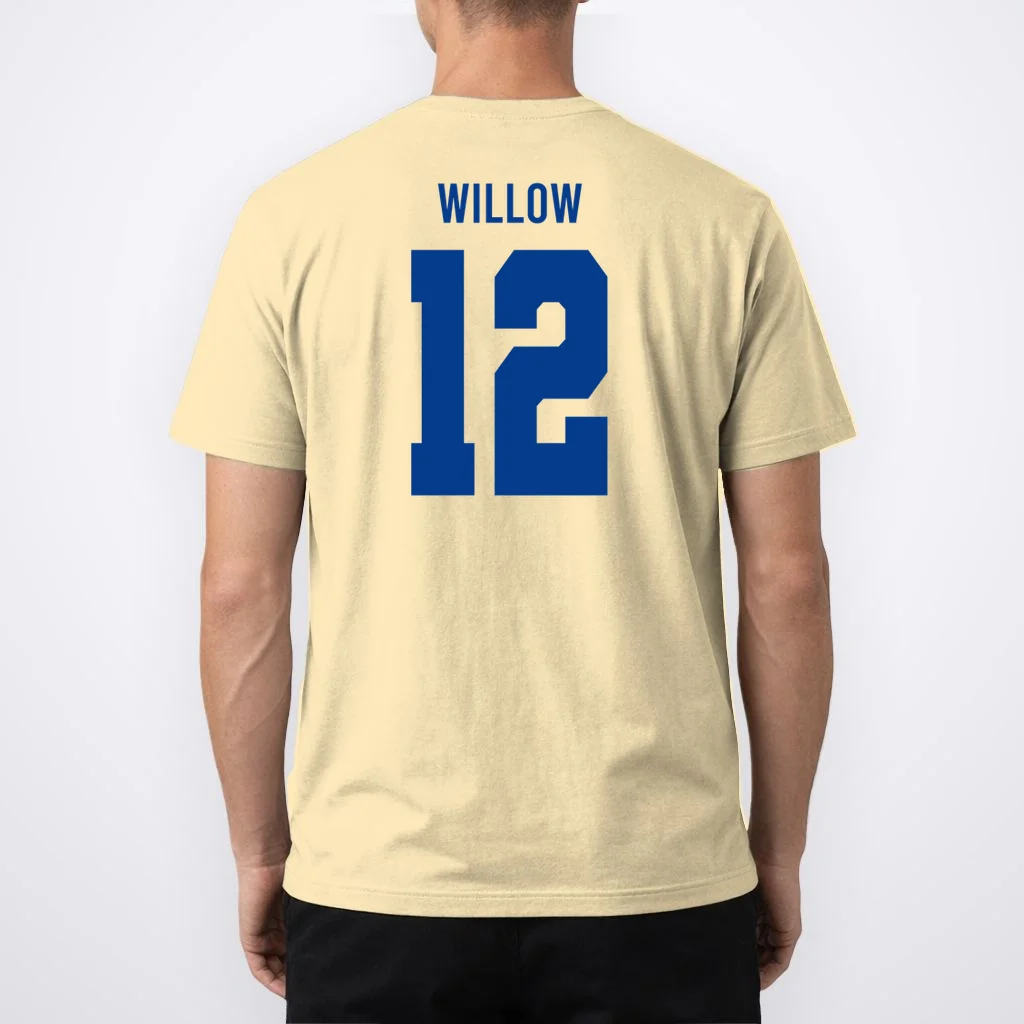 Personalized Senior Football Team Graphic - Custom Photo and Team Name Men's T-Shirt - Back 1