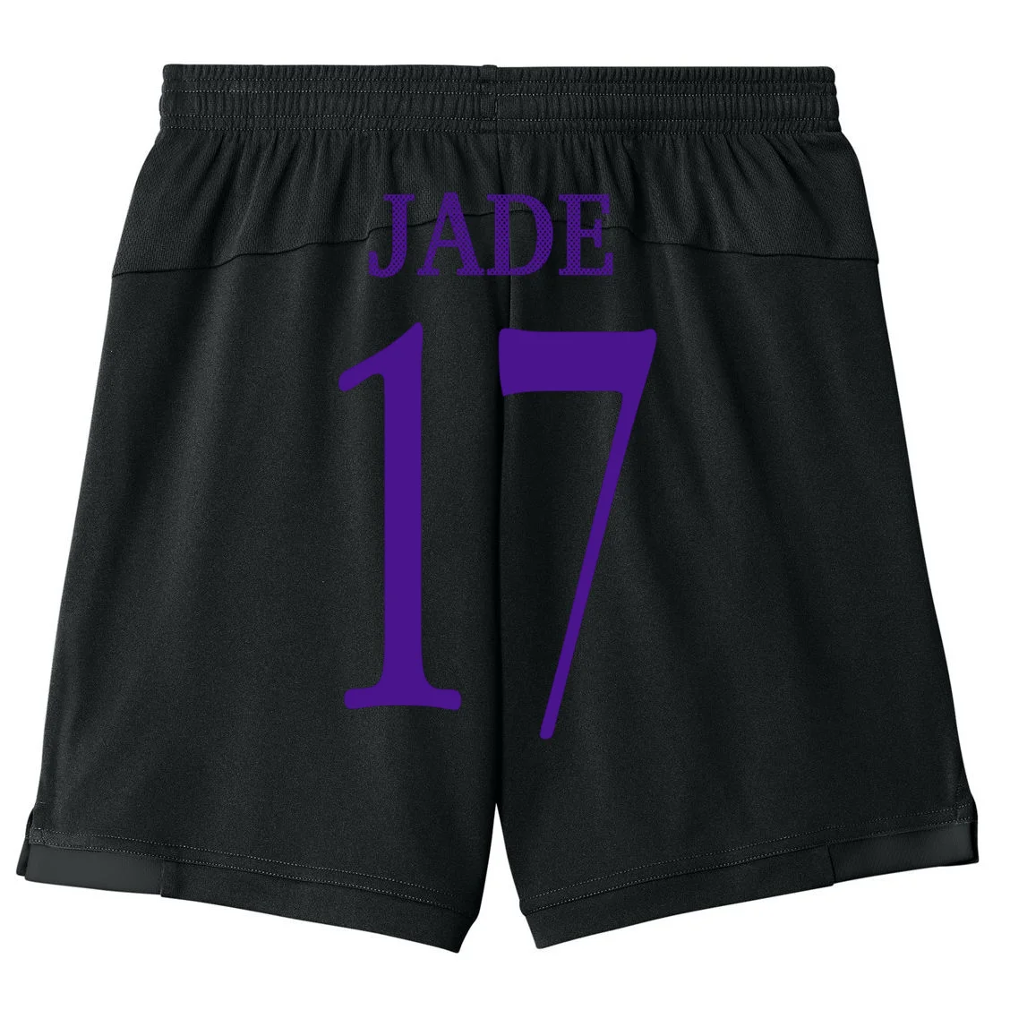 Personalized Senior Football Support Graphic – Custom Name & Number Kids Shorts - Back